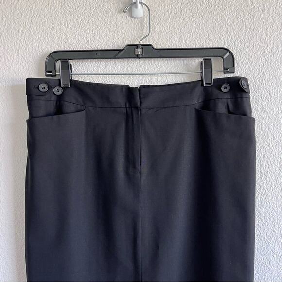 Club Monaco Black Pleated Pencil Skirt - Picture 2 of 13